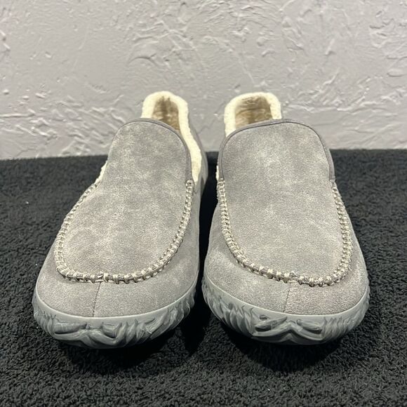 🔥🔥SOREL “DUDE MOC” Gray Suede Slippers Slip-On Loafers - Men Sz 12 - EXCELLENT - Picture 6 of 12